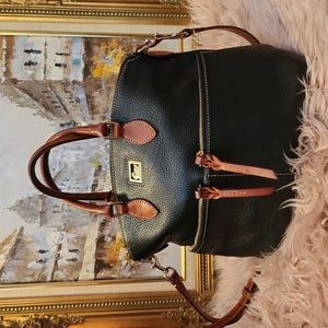 B0744 Black and Brown Dooney & Bourke
